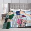 Blankets Travel Kpop PLAVE Caligo pt  Throw Blanket  Flannel Bedspread For Couch Chair Sofa Bed Graphic Sofa Bed Cover