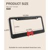 License Plate Frame,Cute Car Accessories Stainless Steel Crystal Car Plate Covers,Shiny Rhinestones Premium License Plate Holder With Mounting