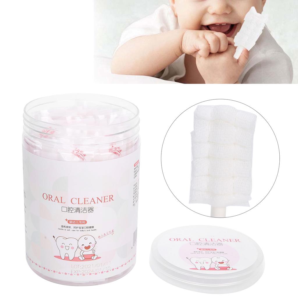 30 шт / Коробка Детский Оральный Очиститель Одноразовая Марля Младенец Чистка Языка Зубная Щетка