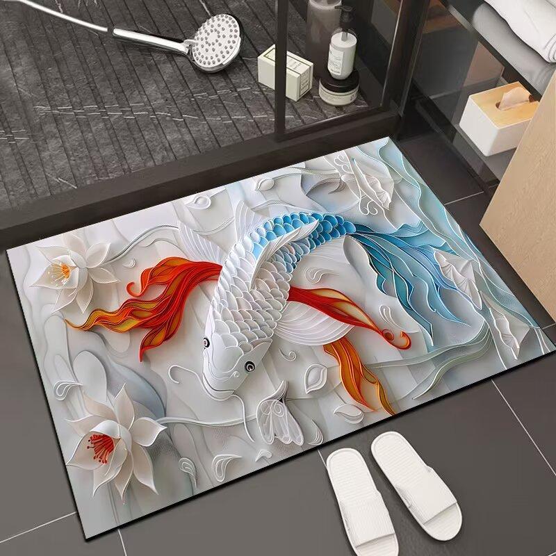 Bathroom Absorbent Floor Mat Diatom Mud Household Toilet Bathroom Door Mat Floor Mat Absorbent Foot Mat