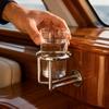 Marine-Commercial-Grade-Mounted Cup | brushed silver Finish, Stainless Steel