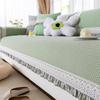 Summer French Cold Bean Sofa Cushion New Cool Feeling Ice Silk High Feeling Summer Non-Slip Cover Cloth Towel
