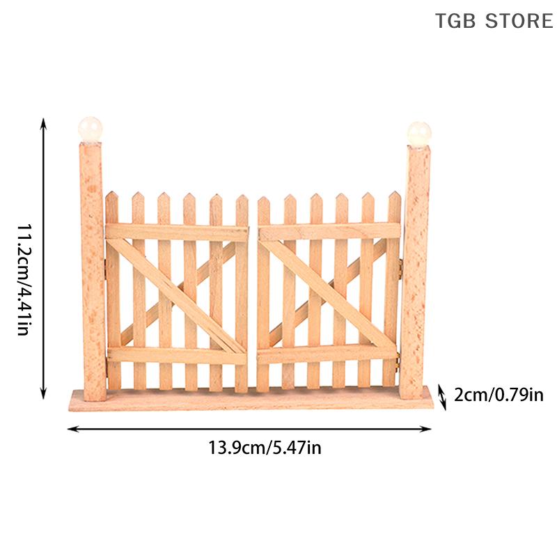 1/12 Модель деревянных ворот забора Миниатюрная дверь для сказочного сада Кукольный домик Имитация Мебель Украшение Игрушки