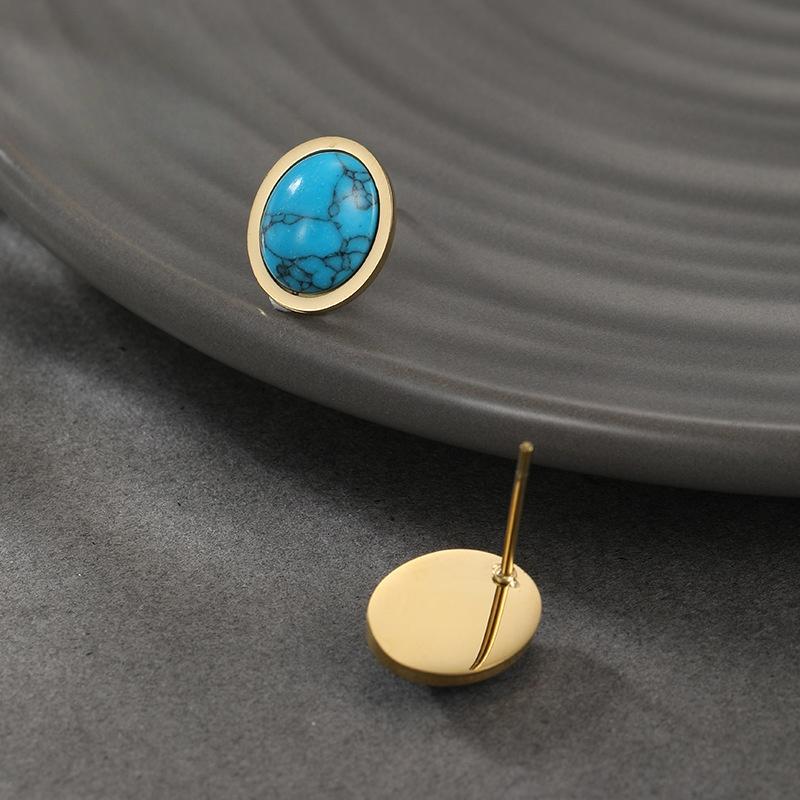 Модные овальные серьги с нерегулярной текстурой