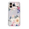 Korean fresh watercolor flower Apple 17 mobile phone case four corners anti-drop transparent case iP12pm e-commerce explosion