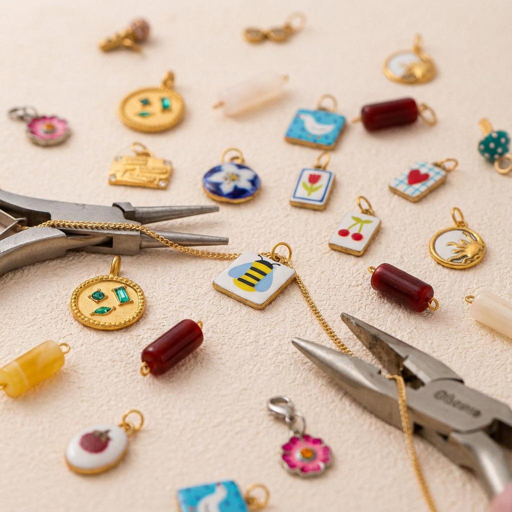 Подвеска-пчела с медом из нержавеющей стали 18K Gold - Аксессуар для DIY