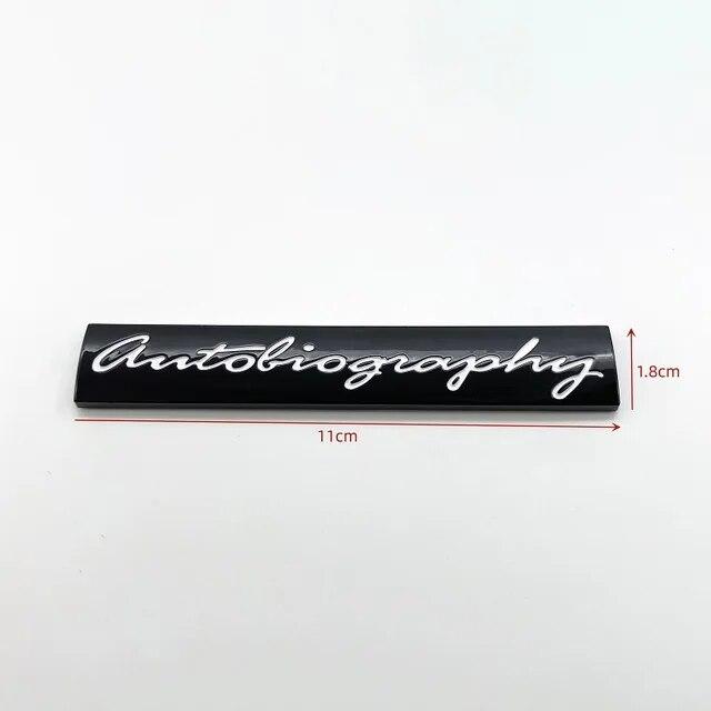 3D ABS буквы автобиография багажник издание эмблема для Land Rover автомобиль боковой значок логотип наклейка хром серебристый черный красный