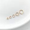 Chunky 14K Gold Filled Color-Preserving Open Circle Connector for Necklace or Bracelet