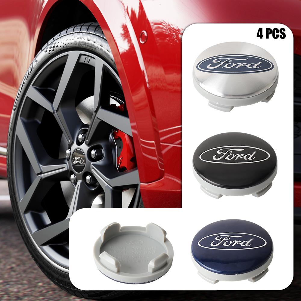 4Pcs 54mm/56mm/60mm For Ford Mustang ST Kuga Original Hubcaps Car Wheel Center Covers Sticker Auto Hub Caps Emblem Replacement