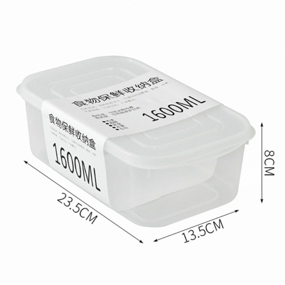 Sealed Fridge Food Storage Box 350ML/700ML/800ML/1600ML Fresh Divided Organizer  for Food Sorting