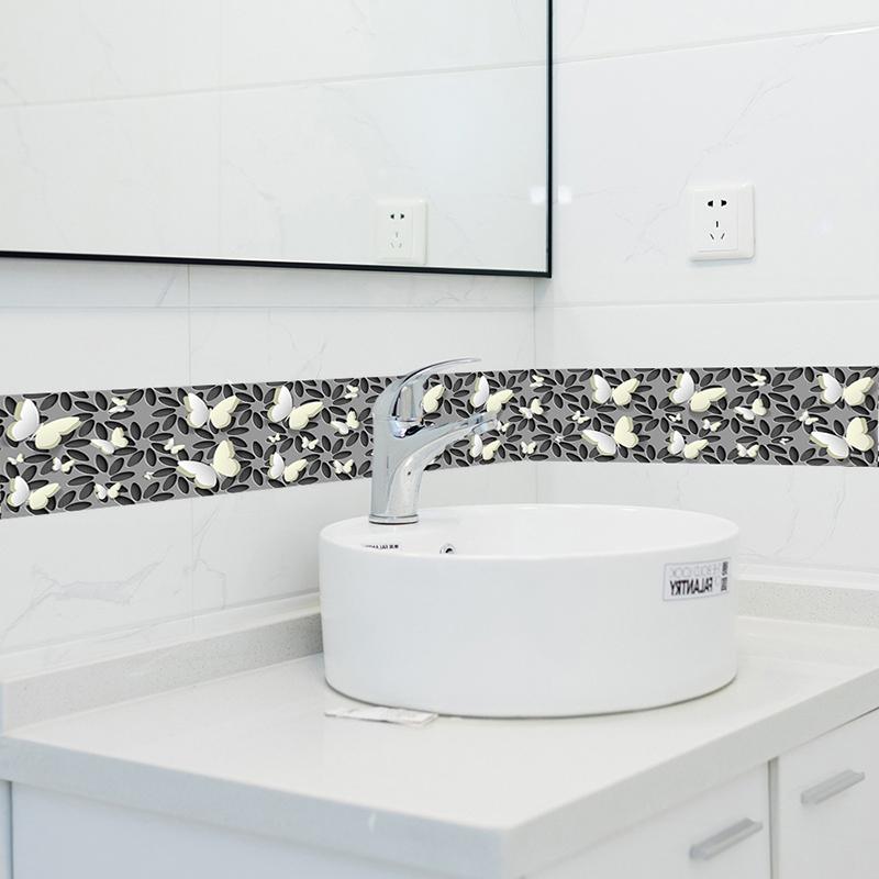 Мраморная мозаика, плинтус, наклейки на стену, ПВХ, самоклеящиеся, для гостиной, ванной комнаты, кухни, водонепроницаемая плитка, наклейки на талию, обои, границы, декор