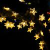 12m/7m/5m Outdoor Solar Star String Lights Weatherproof Solar Lights Fairy Lights Star for Christmas Garden Wedding Decoration