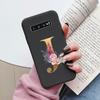 Для Samsung Galaxy S10 S10E S 10 Plus Чехол Цветок Золотая Буква A Z Ударопрочный Мягкий Силиконовый Чехол для Телефона Для Samsung S10 S10+ Сумки