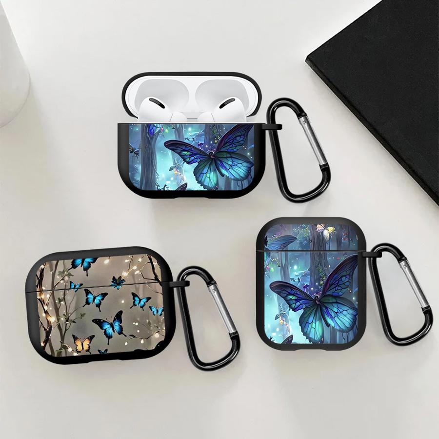 Чехол с рисунком бабочки для наушников Airpods 2 Pro 1 3 Pro2 4 Pro3