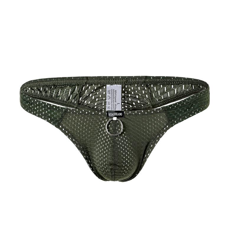 Стильные мужские дышащие медовые соты ледяной шелк стринги