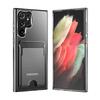 Кошелек-держатель для карт Прозрачный чехол для Samsung Galaxy S24 S23 S22 S21 S20 Note 20 Ultra 10Plus Ударопрочная прозрачная жесткая крышка