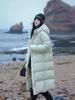 Women's 2025 Snow Mountain Candy Color Puffer Jacket: Thick Winter White Duck Down Outerwear