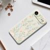 For iPhone 17 Air Case Pink Blue Flowers Pattern Printing Straight Edge TPU Phone Back Cover