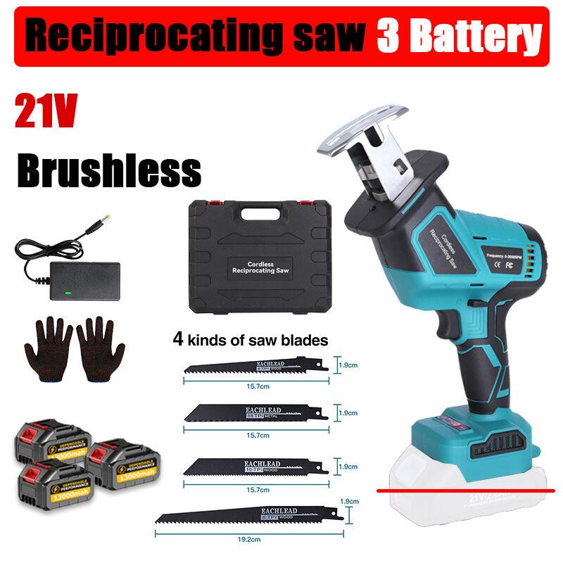588VF Cordless Reciprocating Saw Blades Metal Cutting Wood Tool Gergaji Elektrik Battery Chain Saw Jig Cutting
