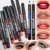 Two-color Lip Liner Velvet Matte Lipstick Pen Eye Makeup Eye Shadow Pen Lasting Waterproof Light Easy To Makeup Eyebrow Pencil