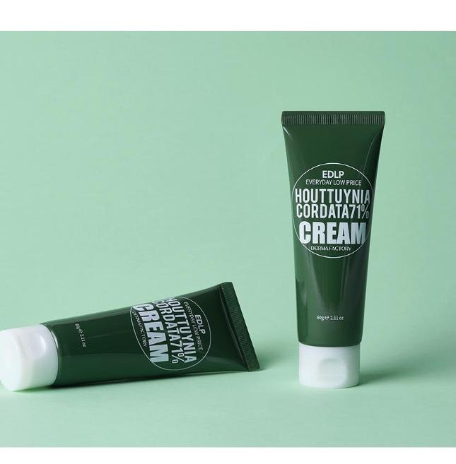 The Derma Factory Houttuynia Cordata 71% Cream 60g – Calming & Hydrating for Sensitive Skin
