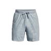Washed Textured Loose Straight Casual Shorts Men Bottoms Harbor-Blue 1377180-465