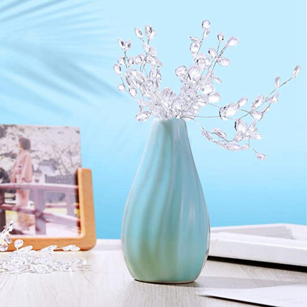 Party Water Drop Acrylic Crystal Flower Crystal Bud Branches Artificial Bouquet Craft Decoration