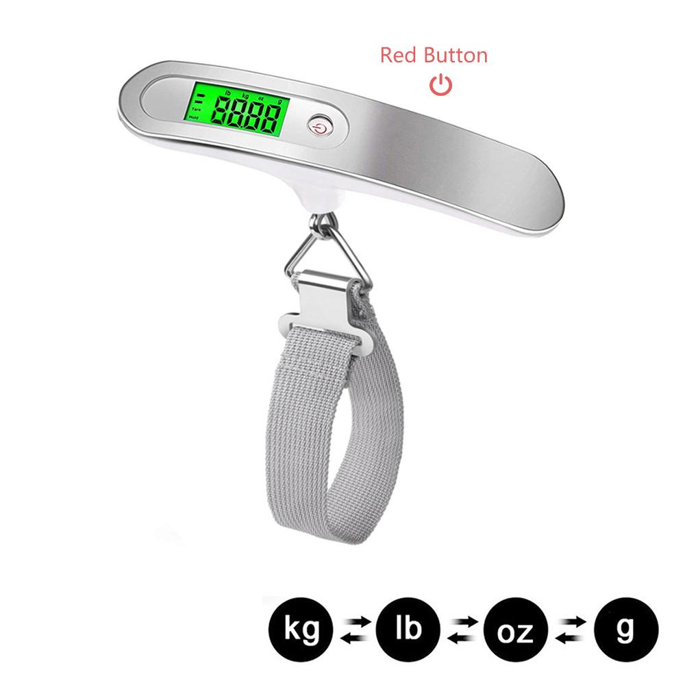Portable Electronic Scale Digital LCD Hanging Scale 110lb/50kg Luggage Suitcase Travel Baggage Bag Weight Scale Balance Tool