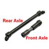 2pcs Rear Axle Metal Rear Center Drive Shaft for Tra 1/7 UDR 6061-T 6Metal (1pc Front Axlee+1pc Rear Axle)