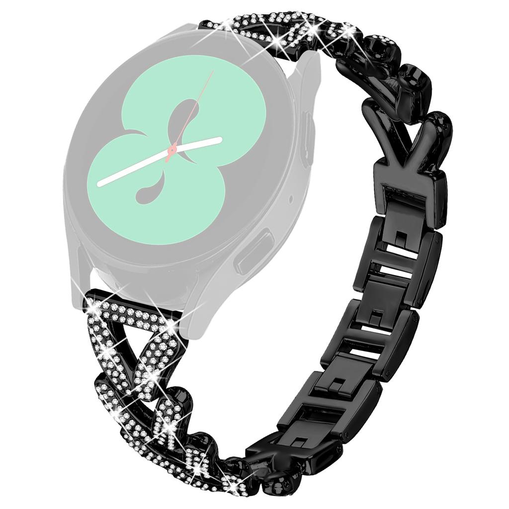 Zinc Alloy Twisted Watch Band Rhinestone Decor for Haylou RS4 Plus LS11 Watch Strap