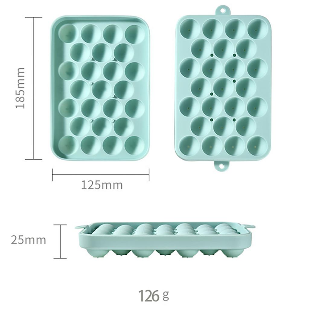 25 сеток, силиконовая форма для ледяного шара, кубиков льда с крышкой, ящик для хранения льда, легко вынимается из формы, бар, домашняя вечеринка, кухонные инструменты