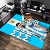 [Football Star Messi Printed Carpet] Non-slip Office Rug, Cozy Area Carprt for Living Room Use, Soft Home Sofa Chair Mat