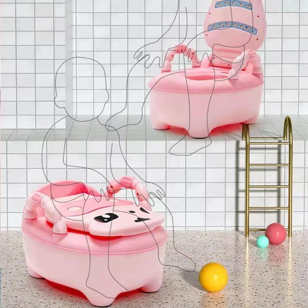 Folding Baby Urinal Seat Portable Boys and Girls Potties Cute Children's Toilet Chair Urine Bucket