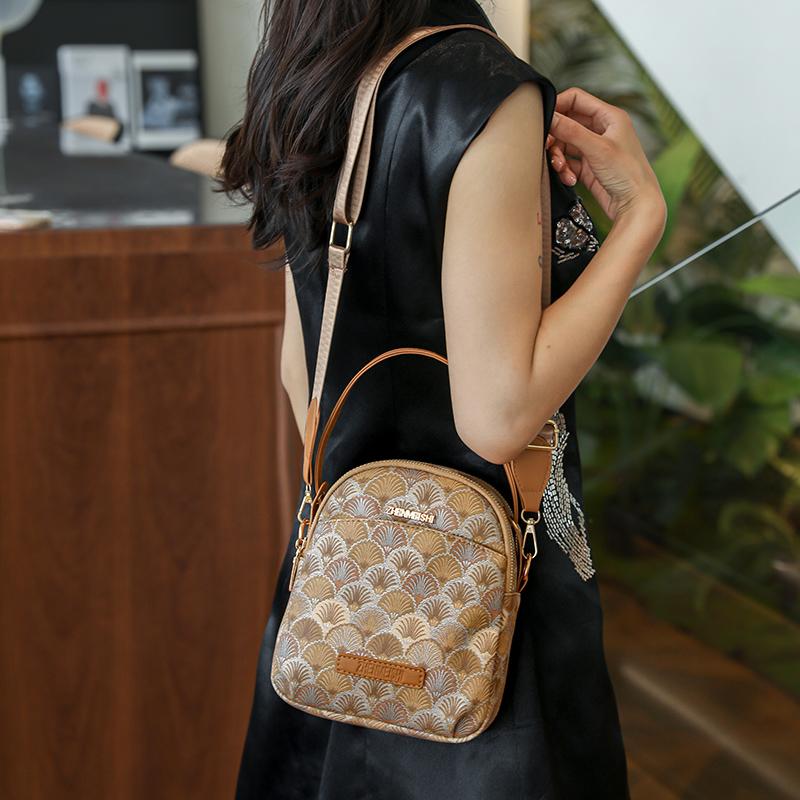 Кошелек для монет, женская сумка через плечо, сумка для мобильного телефона, маленькая квадратная сумка, многослойная сумка