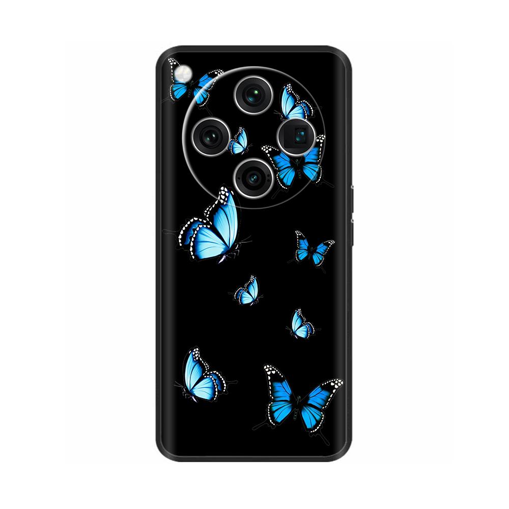 Мягкий силиконовый чехол для Oppo Find X8 Pro Чехол Модный Черный ТПУ Задняя крышка телефона Чехлы Для Oppo Find X8 5G Coque PKC110 PKC130
