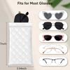 Soft Sunglass Case Eyeglass Case Women Sunglasses Pouch Squeeze PU Leather Portable Eyeglasses Pouch Sunglasses Sleeves