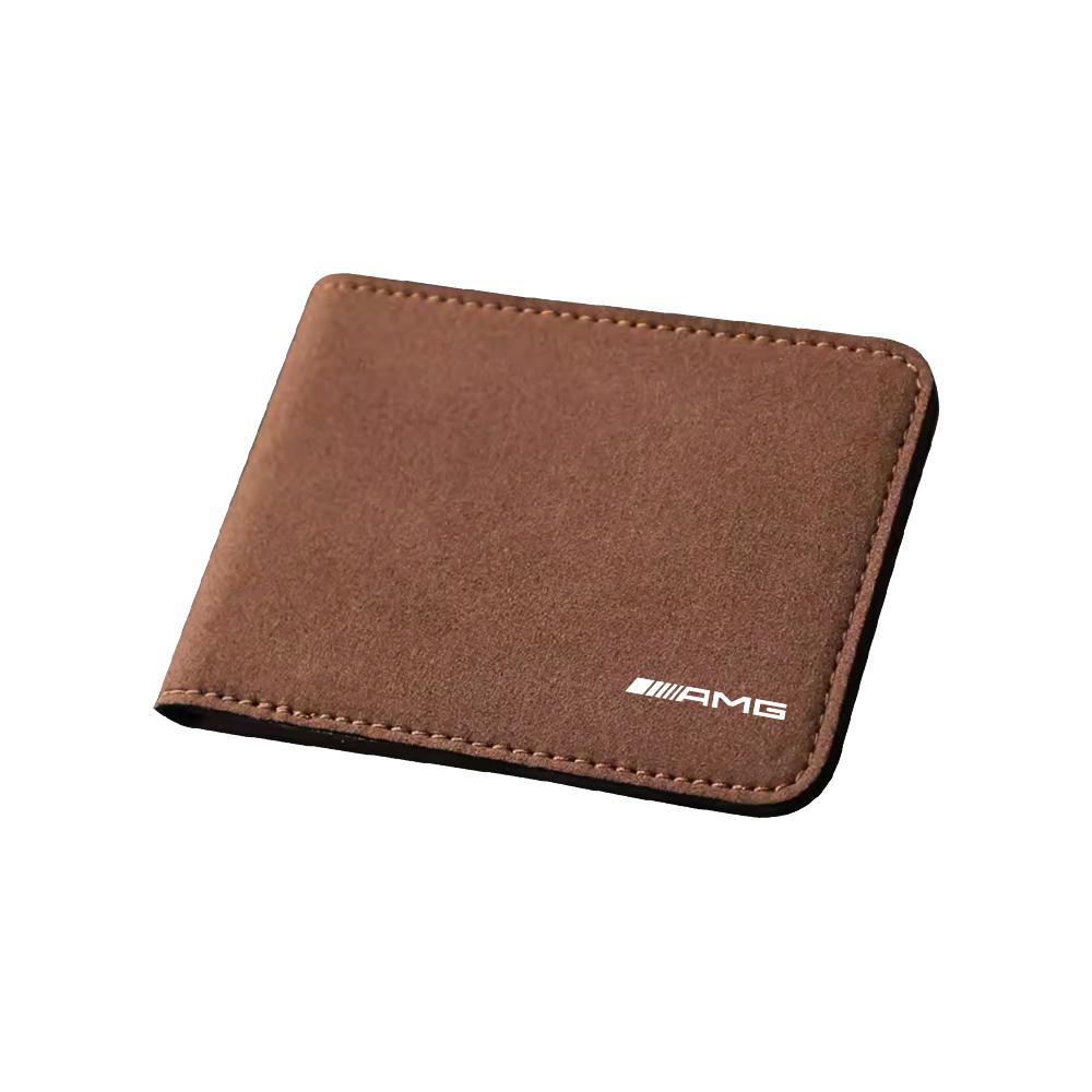 NHFW5 Car Logo Ultra-Thin Driver License Cover ID Pass Holder For Mercedes Benz W212 W213 W214 W210 GLK GLS W203 W204 W211 AMG CLS ML