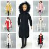 Pretty Long Coat Cotton Outfits for 11.5" Girl Doll Clothes Parka For 1/6 BJD Doll Kids Toy Winter Wear Jacket Dolls Accessories