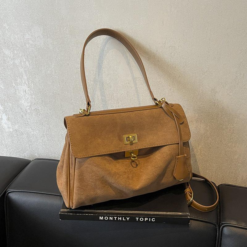 Retro-Style Frosted Texture Women's Commuting Bag 2025 - Large Capacity Shoulder Bag