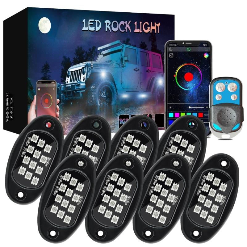 Underglow Light for Truck Pickups ATV UTV SUV Remote Control Trail Rig Lamp