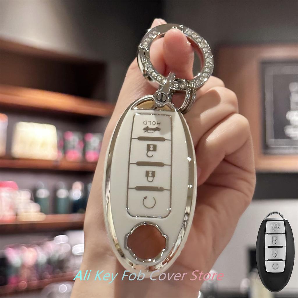 Чехол-брелок со шнурком для ключей для Nissan Altima Sentra Rogue Pathfinder Murano Armada Maxima Versa, дистанционный ключ