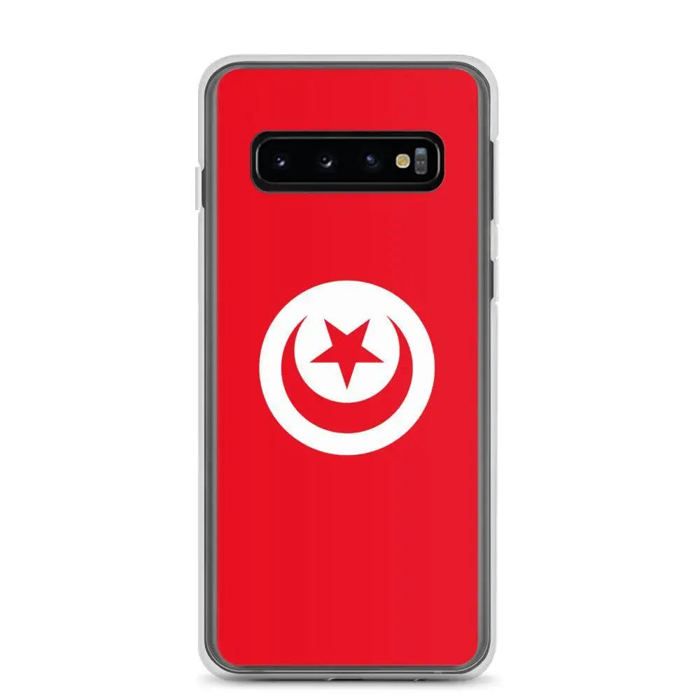 Coque Téléphone – Drapeau de la Tunisie – Compatible Samsung Galaxy S10 – Étui Souple – Résistant et Antichoc – Pixelforma