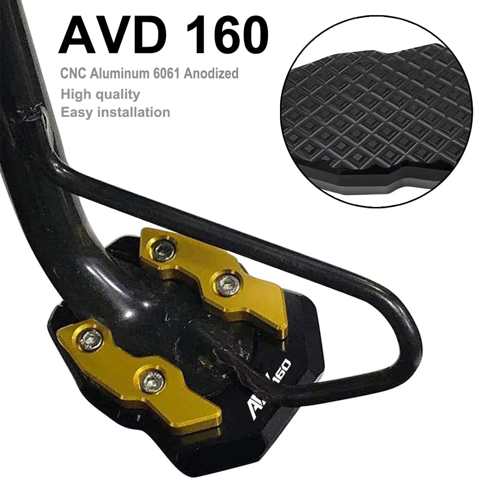 FOR HONDA ADV160 ADV 160 2022 Motorcycle CNC Kickstand Foot Side Stand Extension Pad Support Expansion Plate (Blue)