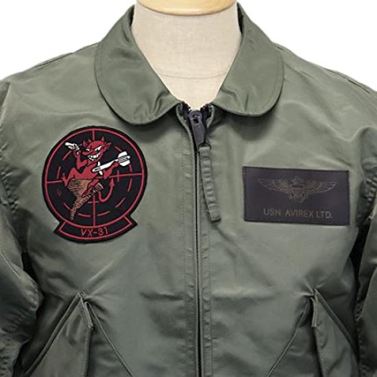 AVIREX 6102208 Top Gun Flight Medium CWU-36P VX-31 Jacket, 73SAGE,