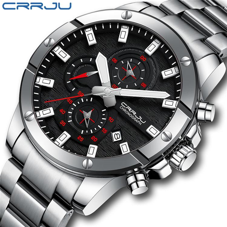 CRRJU-2296 Men's Watch Casual Business Fashion Personality Watch Men's Watch Student Watch Simple Calendar