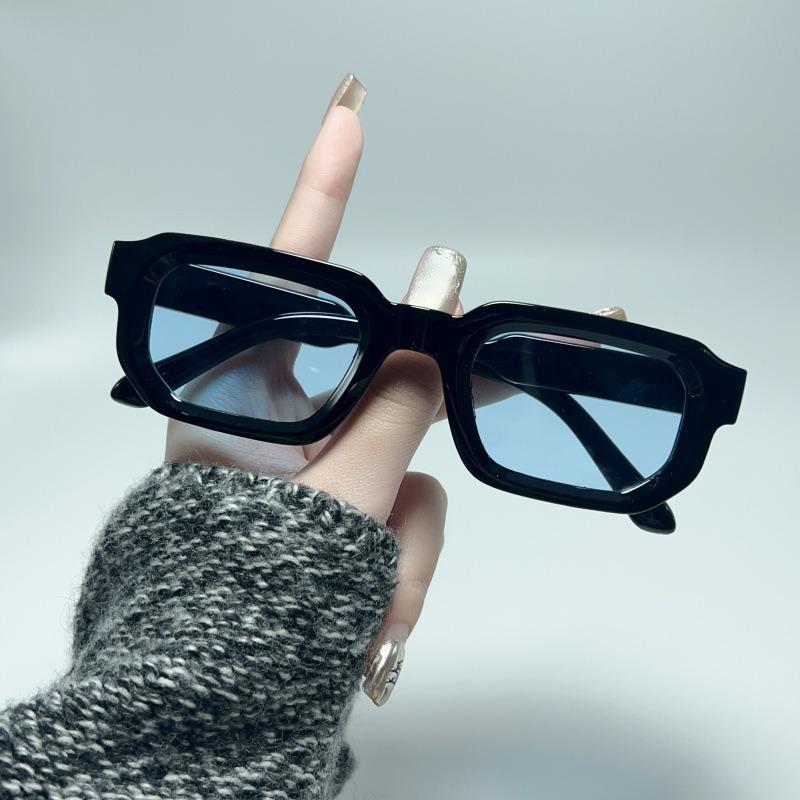 Новые мужские квадратные солнцезащитные очки в тонкой оправе Модные женские летние очки с защитой от УФ Винтажные дизайнерские очки Uv400