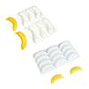 Термостойкие формы для выпечки в форме банана, идеально подходят для муссовых и мороженых десертов, легко извлекаются, 6/12 ячеек опционально