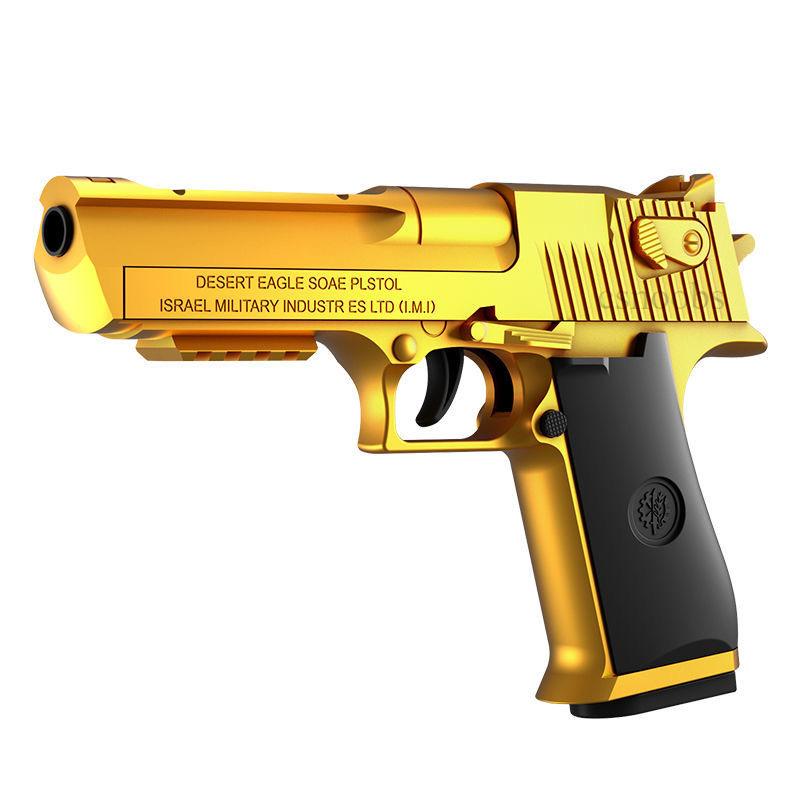 Desert Eagle механический пистолет непрерывного огня с функцией выброса гильз декомпрессионная игрушка пустой подвесной игрушечный пистолет с мягкой пулей подарок