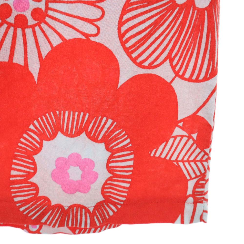 Marimekko Общее ручка Короткий рукав Крой 36 Красная серия Женщины Б/У