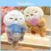 Jinnew Lamb Adorable Cat Take Seashell Otter Little Bear Plush Keychain Animal